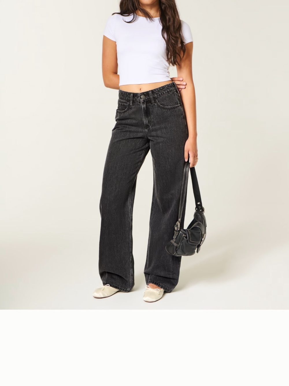 Women's Black Ultra High Rise Dad Jean
